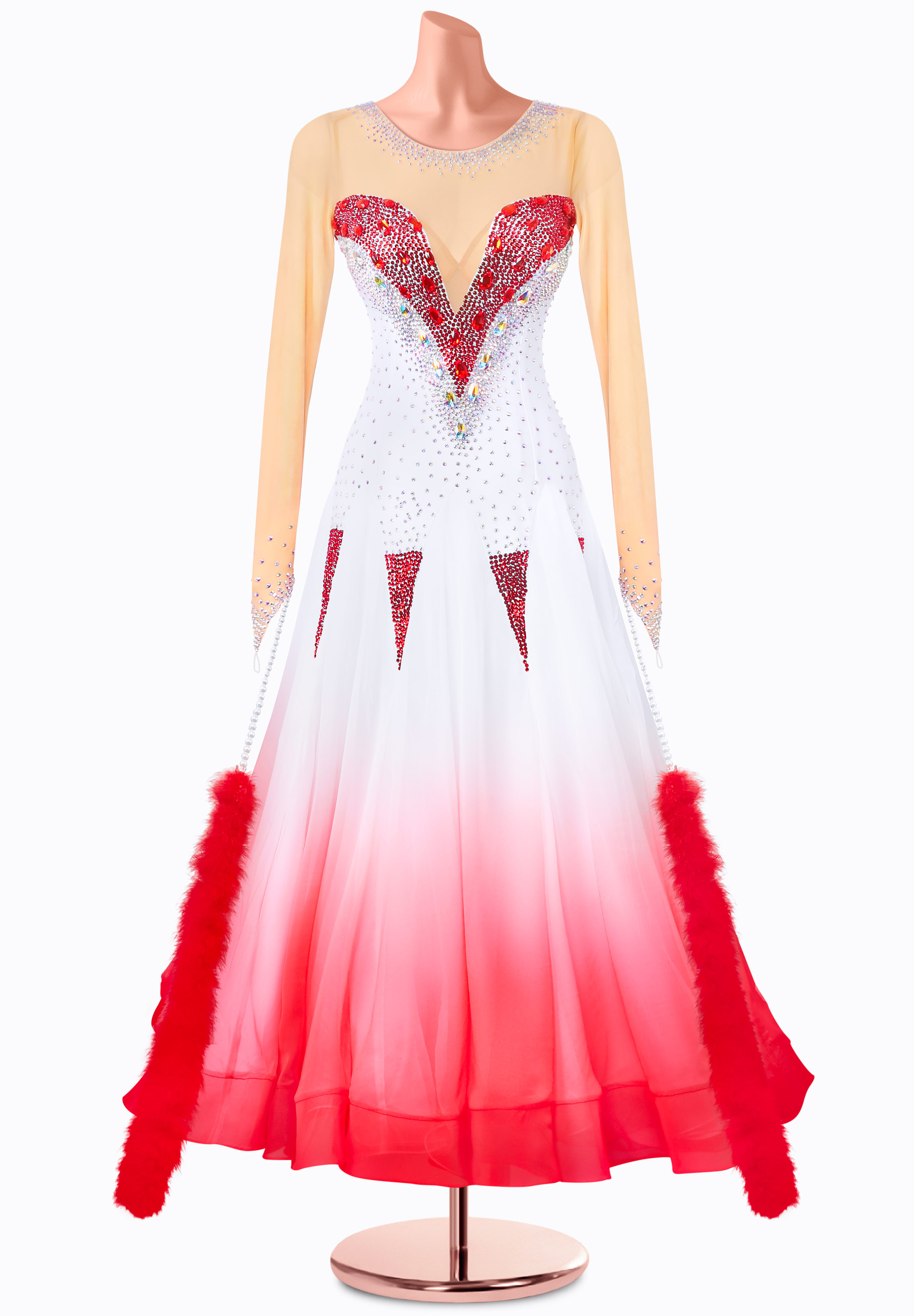 Ruby Snowfall Ballroom Gown MQ-B450