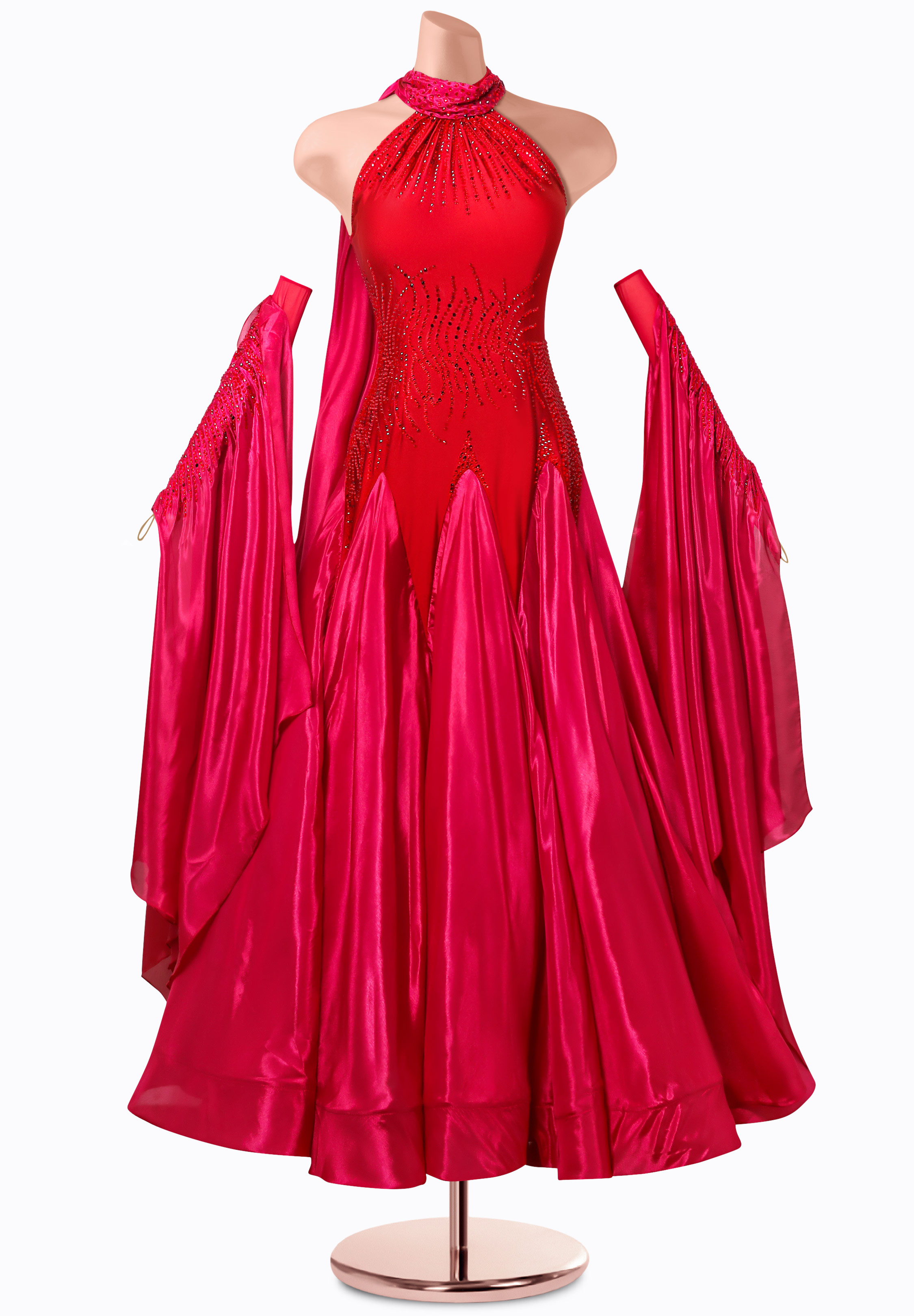 Rouge Whisper Ballroom Gown MQ-B454
