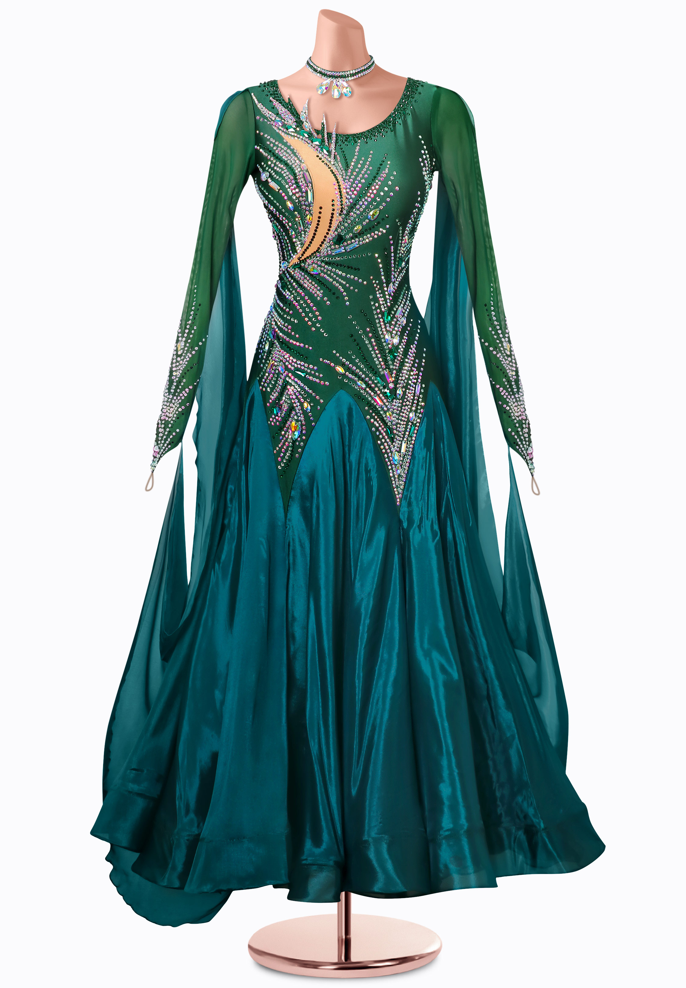 Twilight Emerald Ballroom Gown MQ-B458
