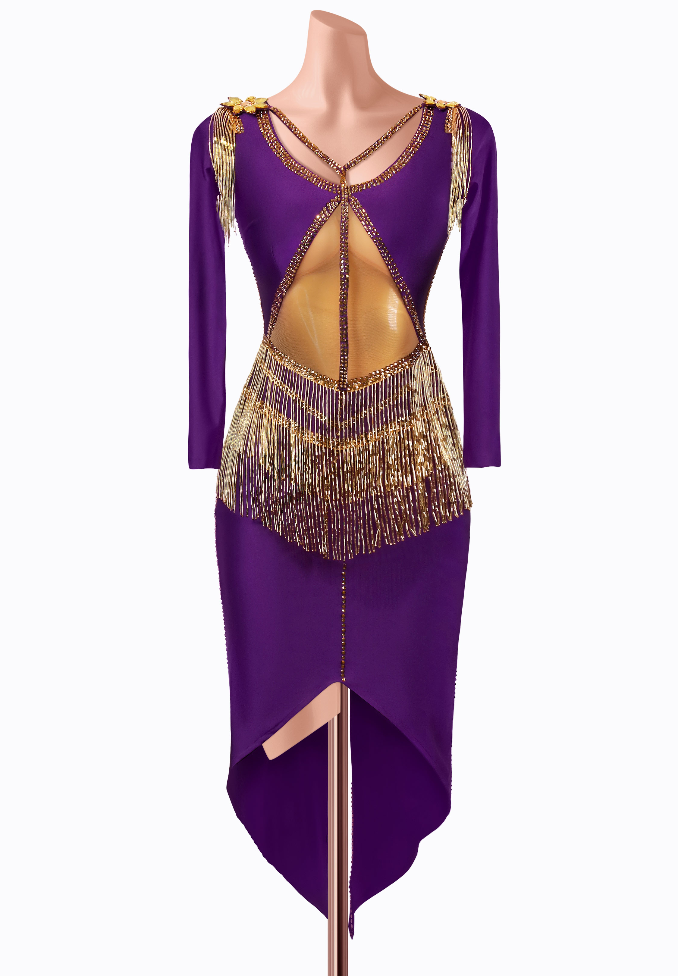 Gilded Plum Latin Dress MQ-L464