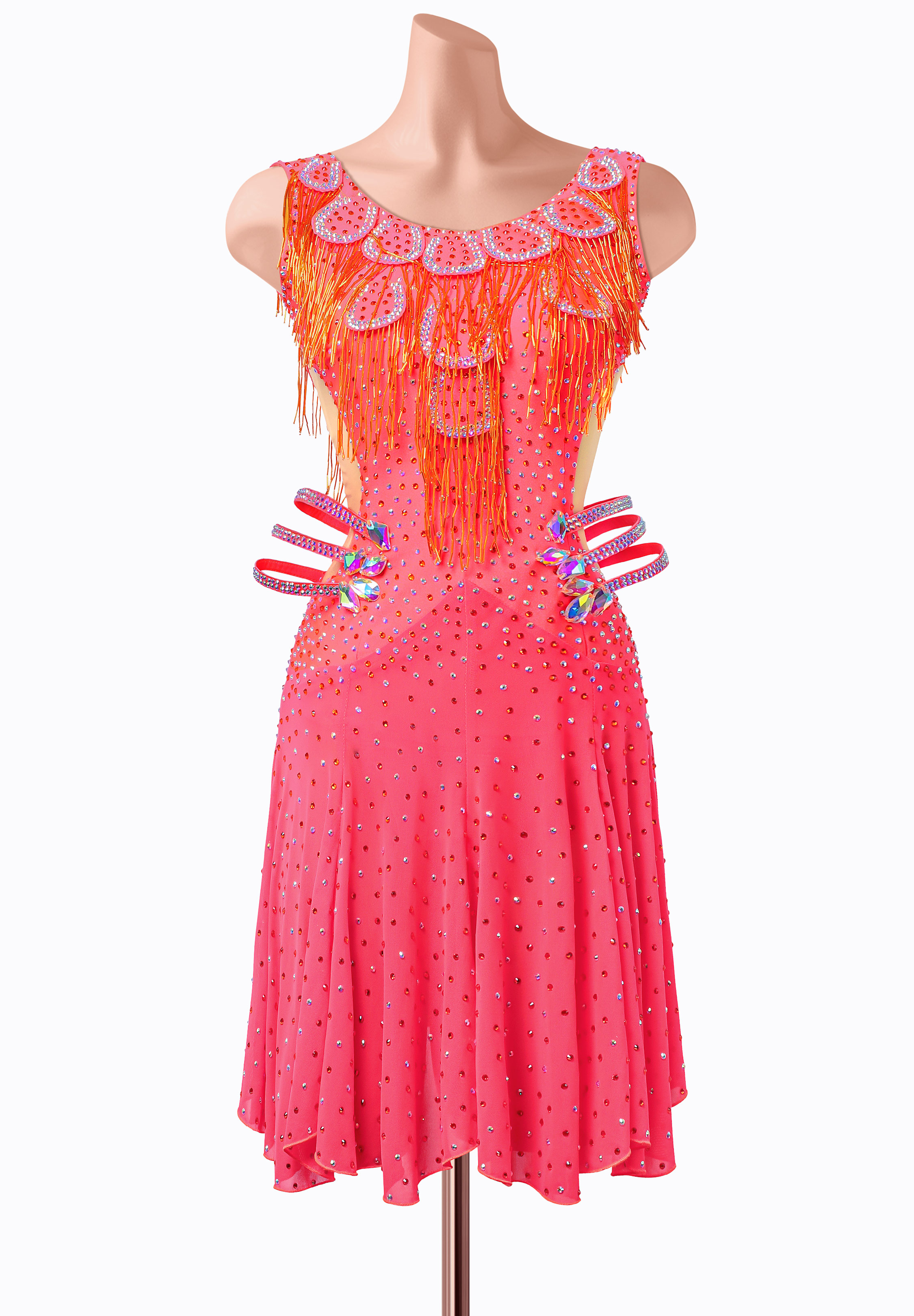 Coral Embrace Latin Dress MQ-L467