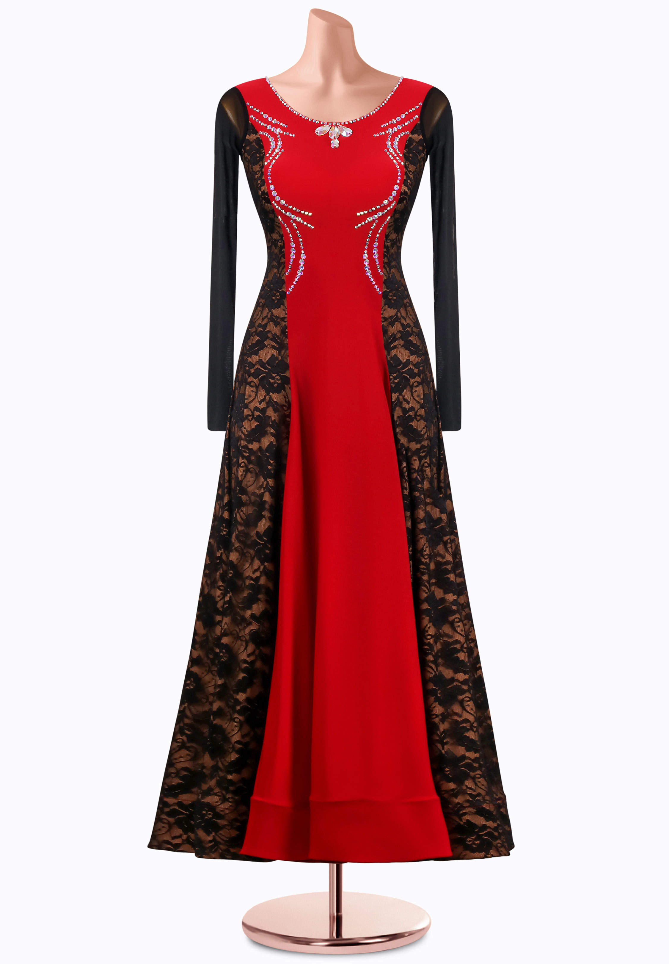 Crimson Shadow Smooth Gown MQ-S469