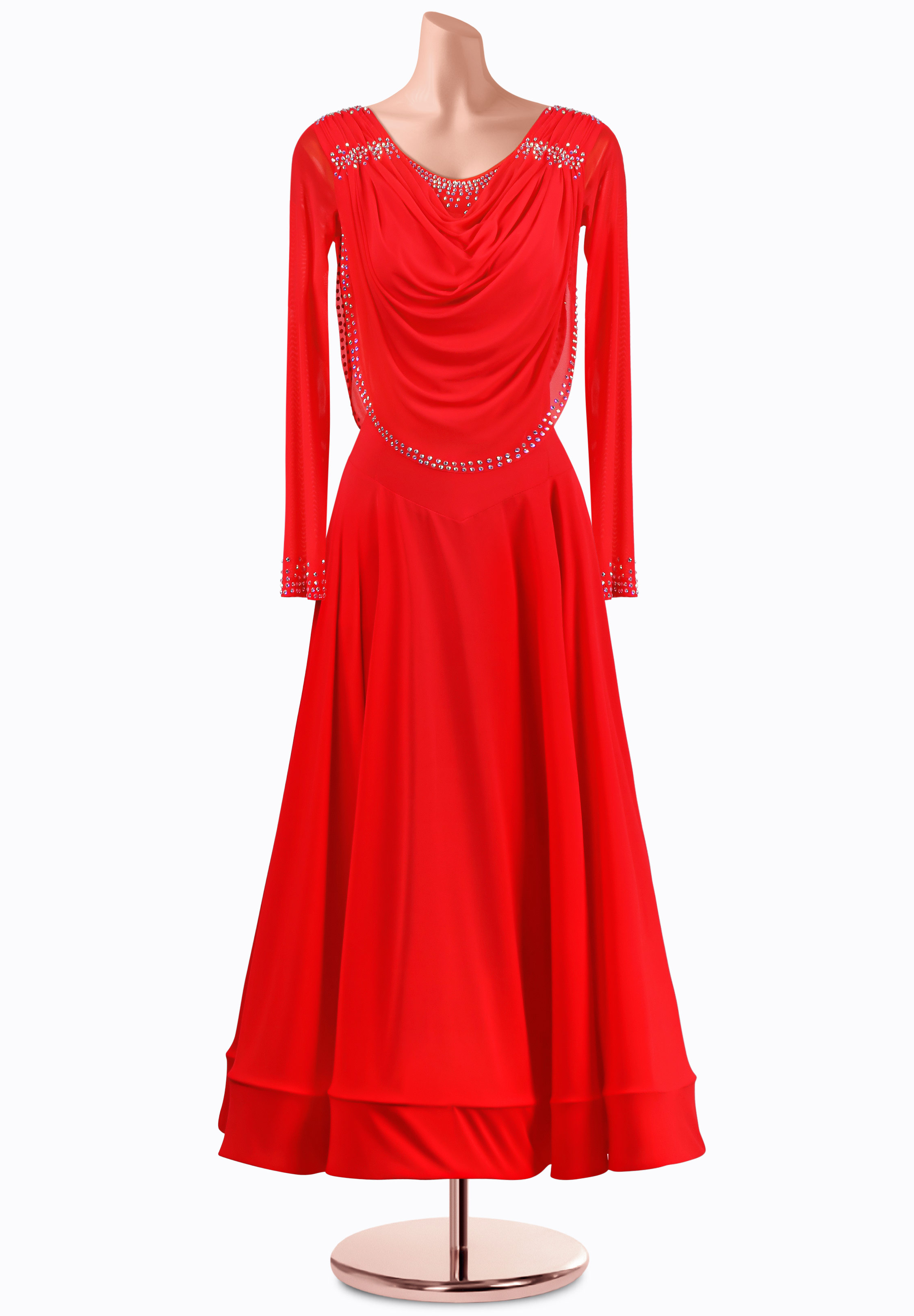 Radiant Flame Smooth Dress MQ-S473
