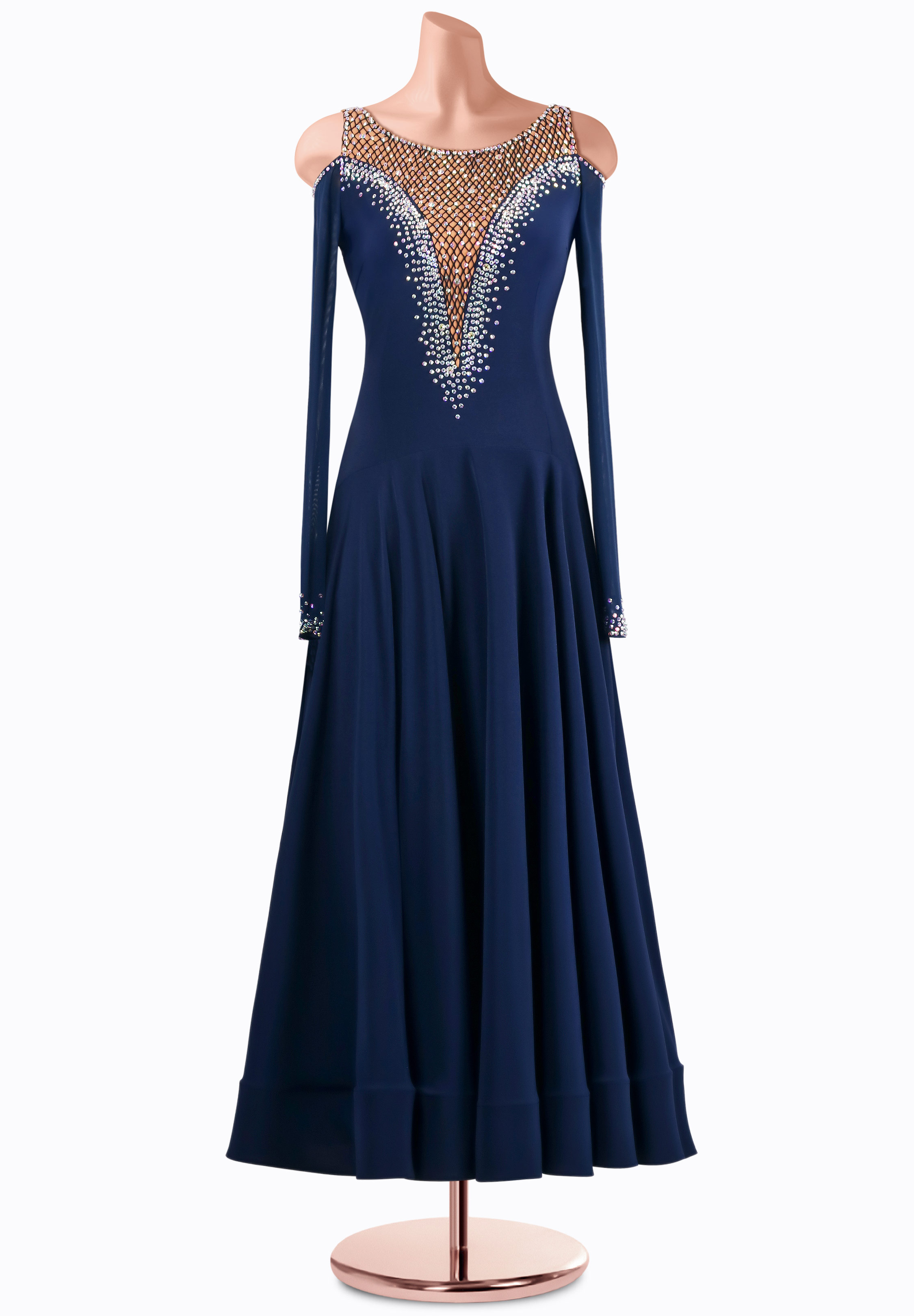 Midnight Navy Smooth Gown MQ-S476
