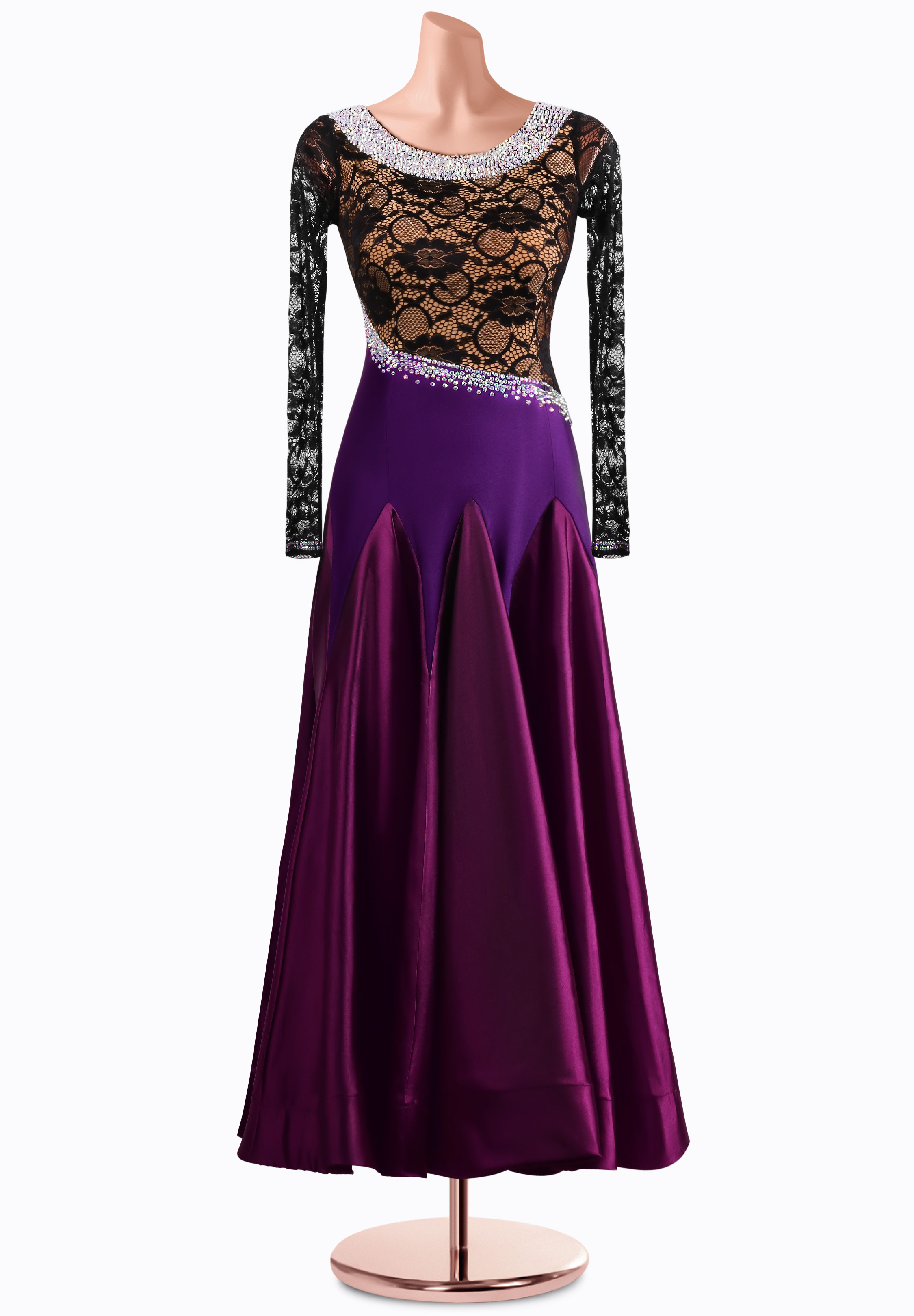 Lace Plum Smooth Dress MQ-S479