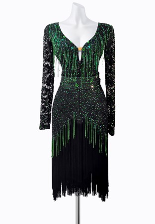 Matrix Fringe Latin Dress AM-L3426