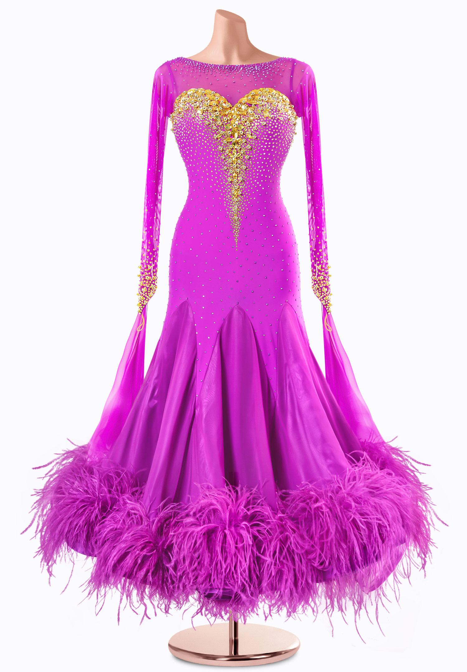 Merlot Sands Ballroom Gown TID-BM1236