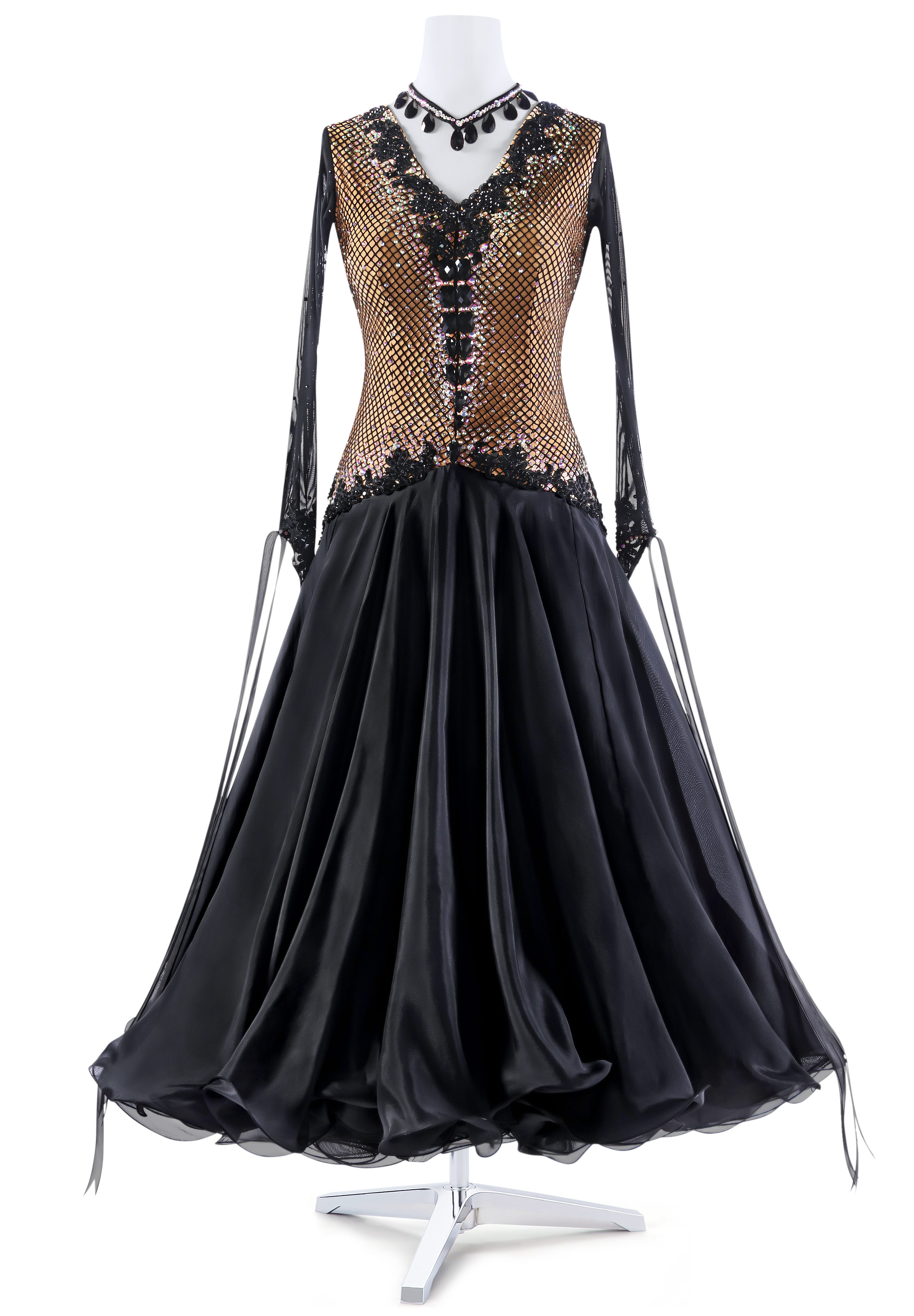 Mesh Heart Ballroom Gown BA-VSB029