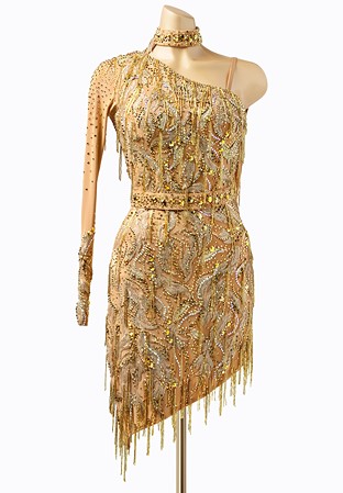 Metallic Night Latin Dress ADL2905