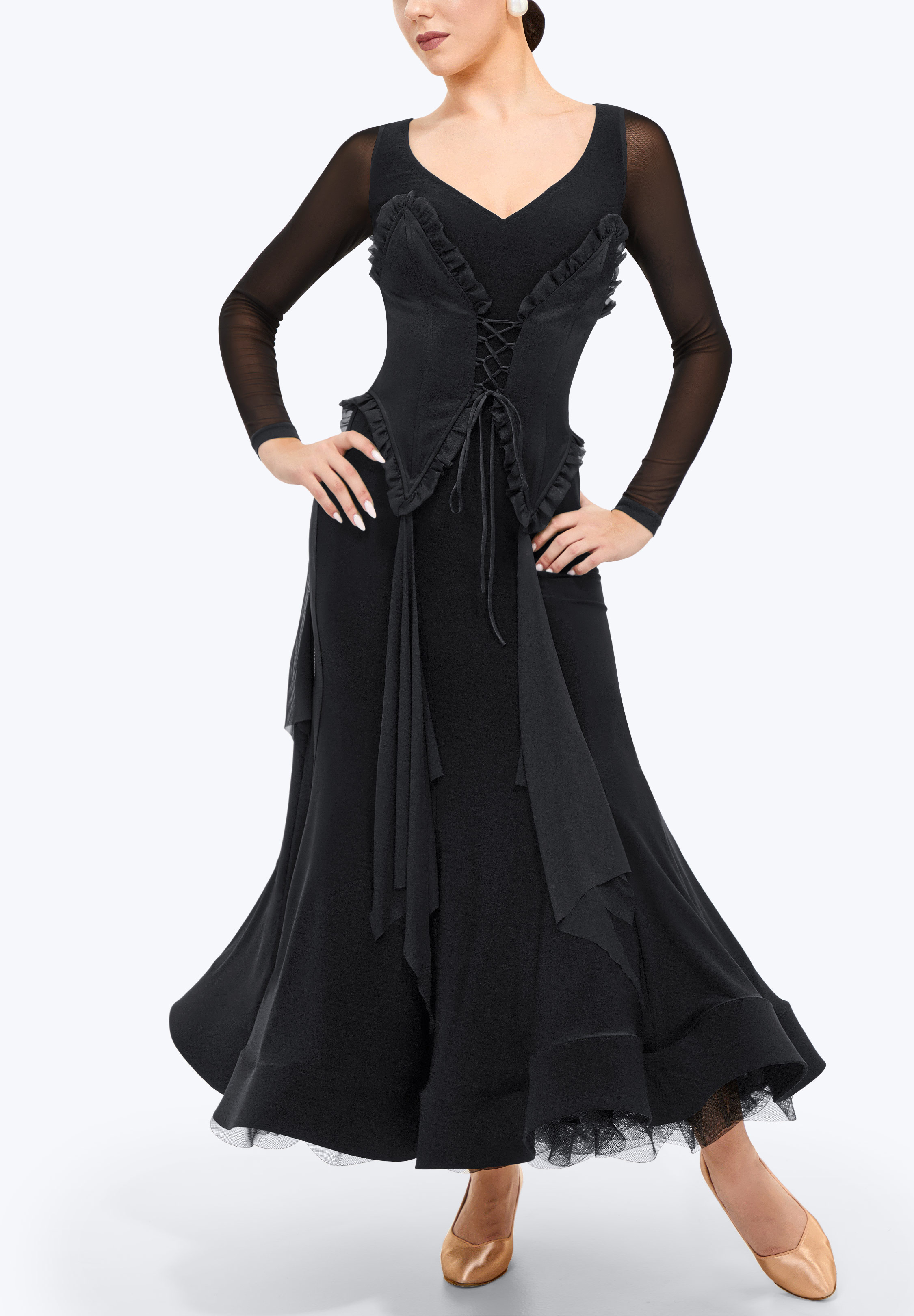 Midnight Corset Dance Dress TD-SM019