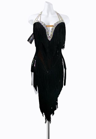 Midnight Crystal Latin Dress AML3620