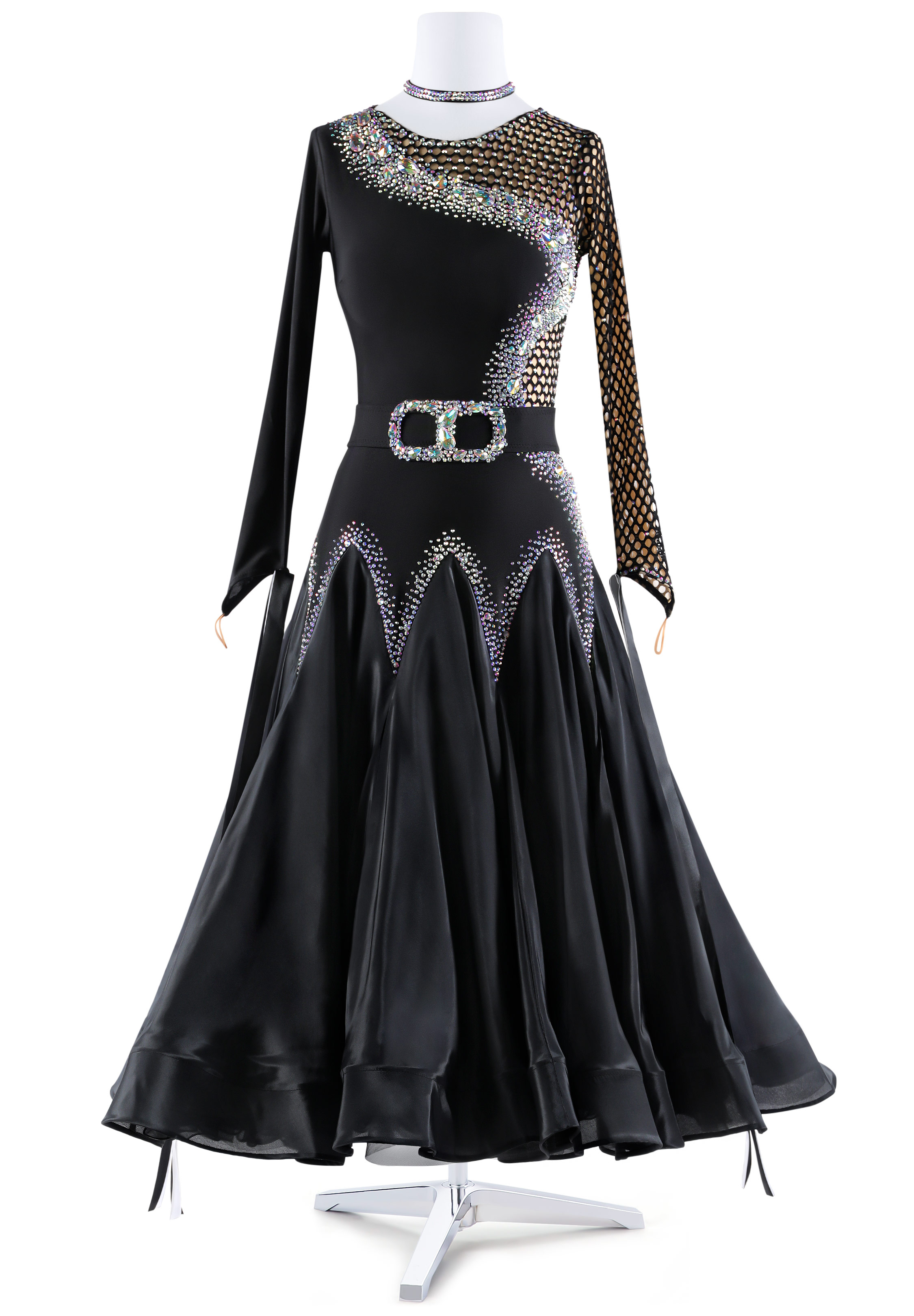 Midnight Mesh Ballroom Gown BA-VSB017
