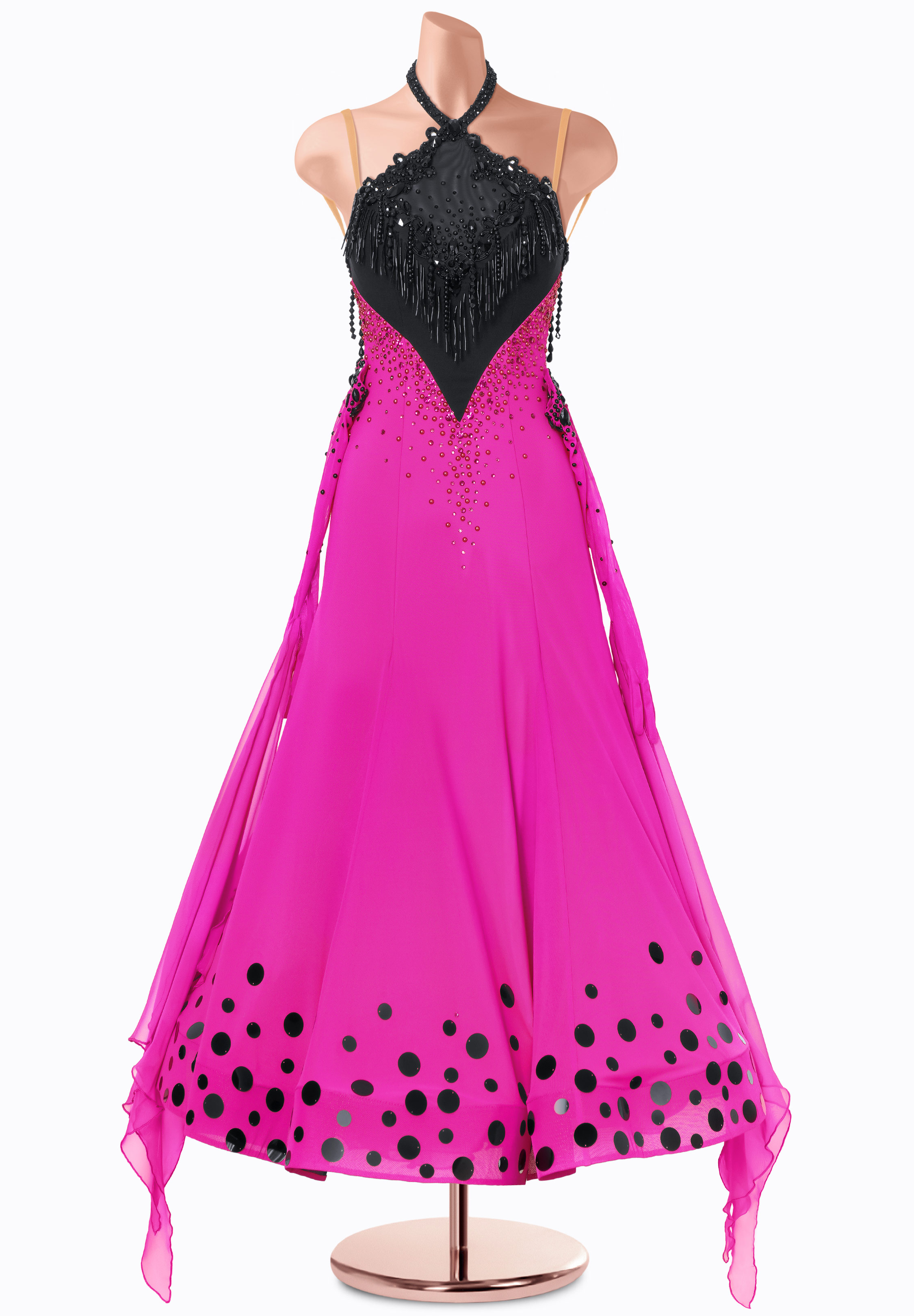 Midnight Polka Ballroom Gown MF-B0521
