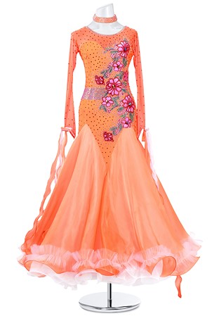 Millionstar Flower Ornament Ballroom Dress MQ-B145