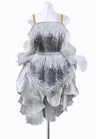 Misty Feather Latin Dress AML3223