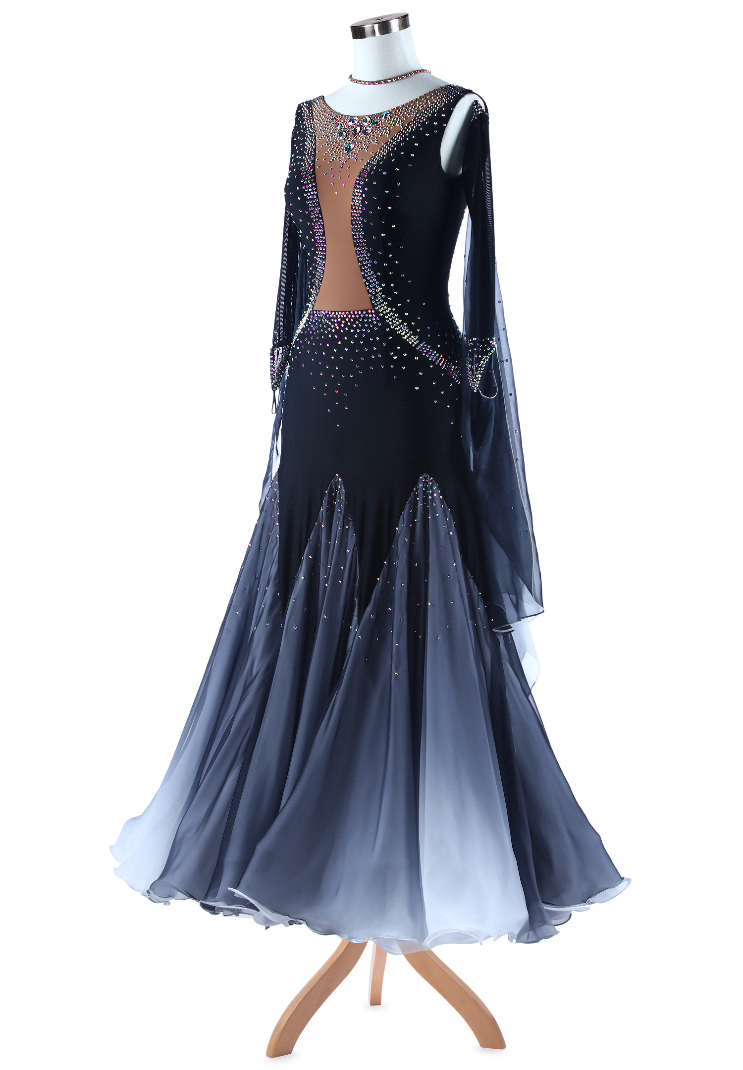 Modern Gradient Ombre Ballroom Smooth Dance Dress A5323 | Competition Dress