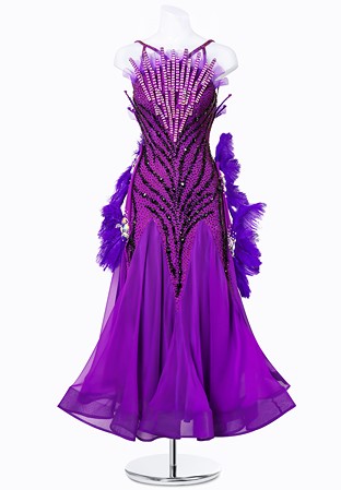 Mystic Feather Ballroom Gown MF-B0315