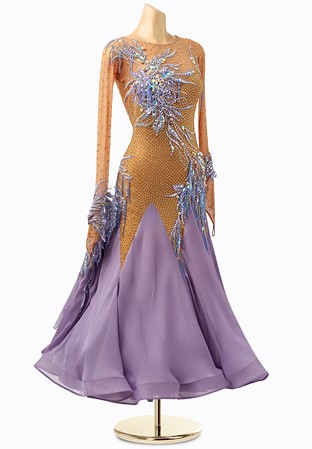 Mystic Fringe Ballroom Gown ADB2929