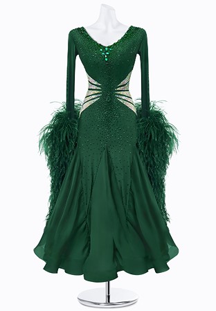 Nadia Feather Ballroom Gown AM-B3373
