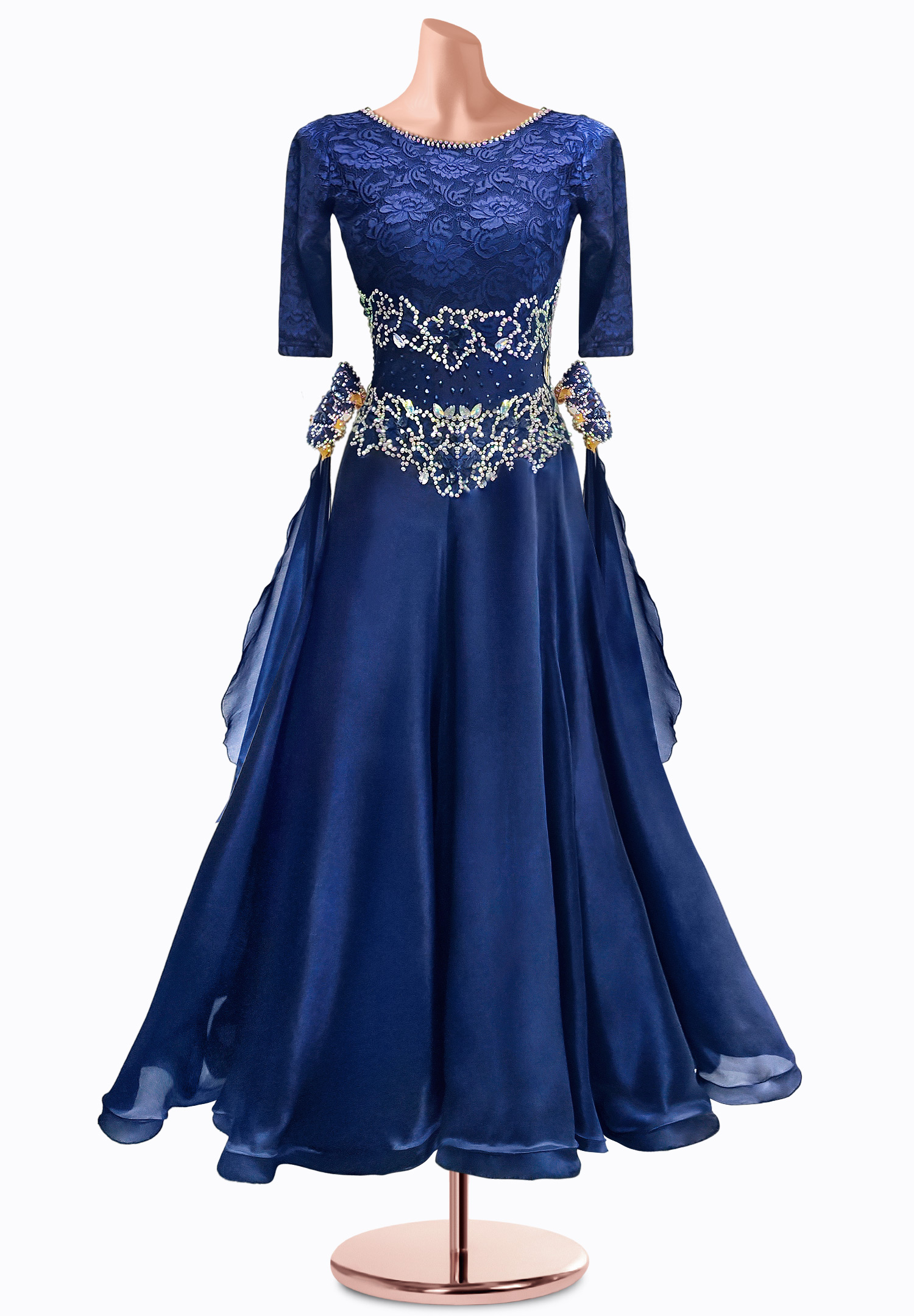 Navy Radiance Ballroom Gown AM-B3460