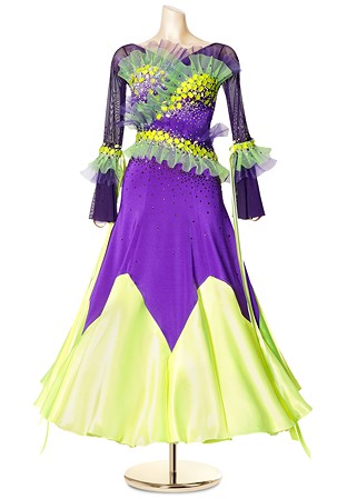 Neon Block Crystallized Ballroom Costume PCWB19140