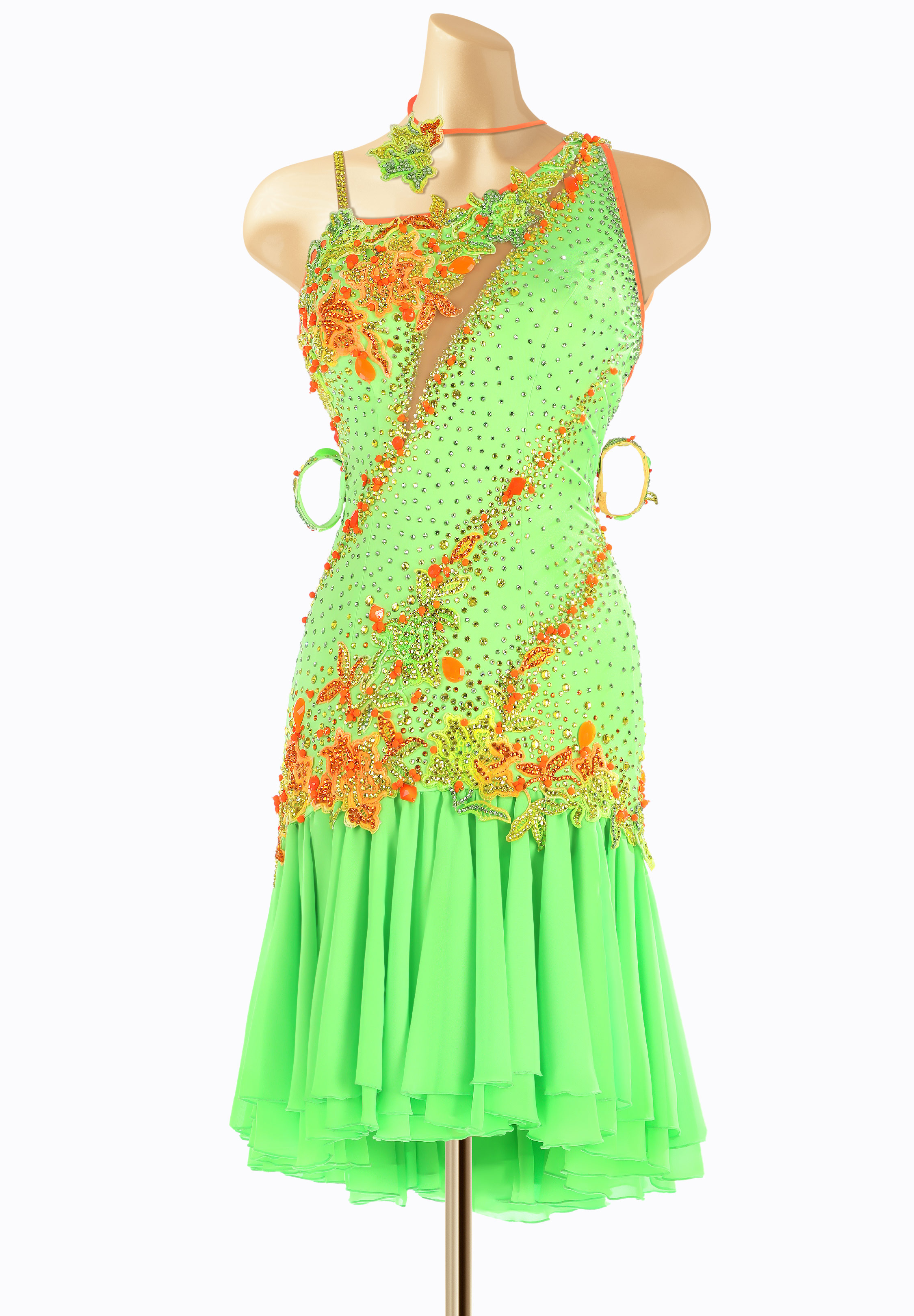 Neon Fusion Latin Dress ZA-14L013