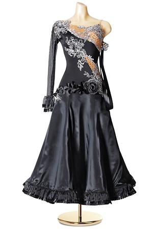 Night Rose Crystallized Ballroom Smooth Gown PCWB19122