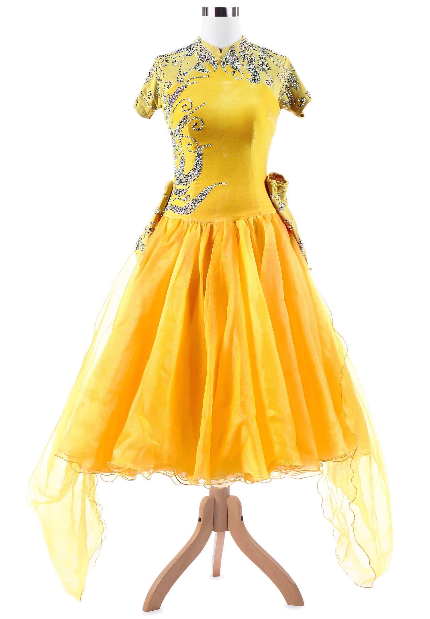 Noble Elegant Cheongsam Ballroom Dance Competition Dress VN-A5309