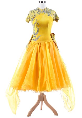 Noble Elegant Cheongsam Ballroom Dance Competition Dress VN-A5309