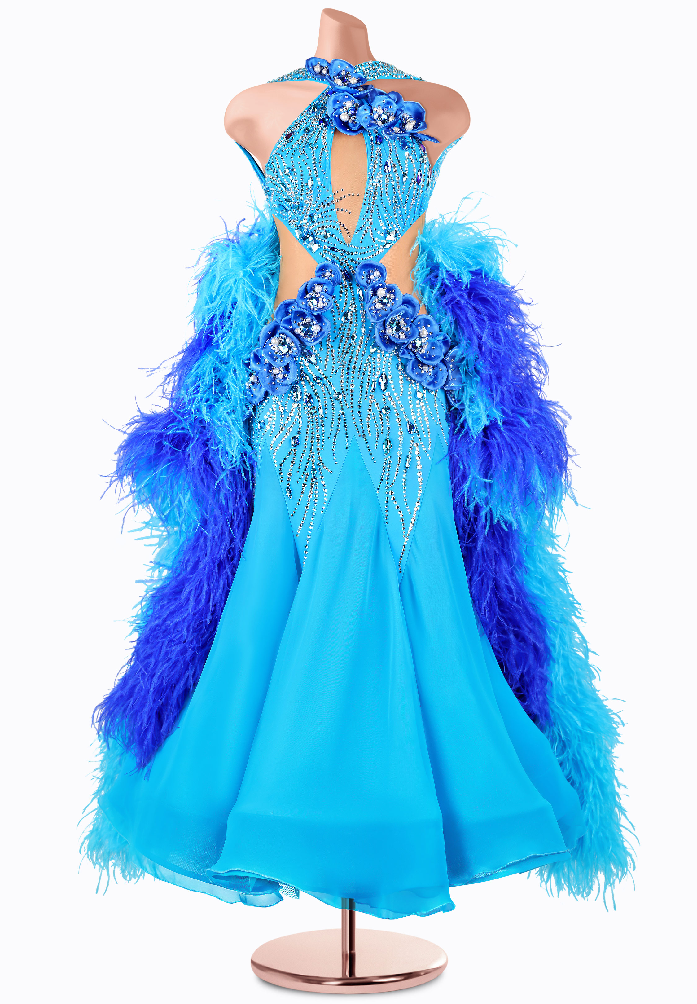 Ocean Petal Ballroom Gown TD-CM018