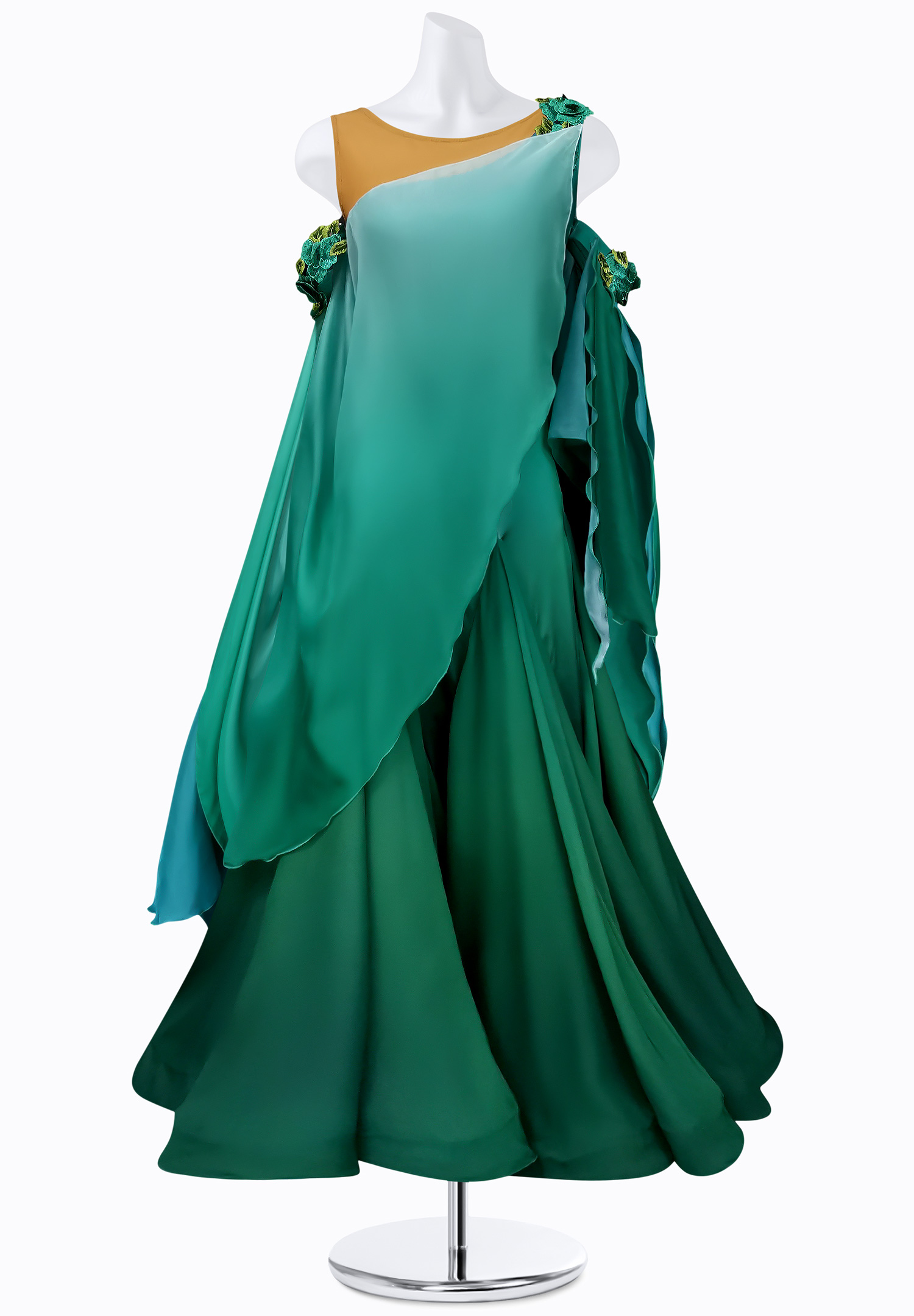 Ombre Forest Ballroom Gown AM-B3234