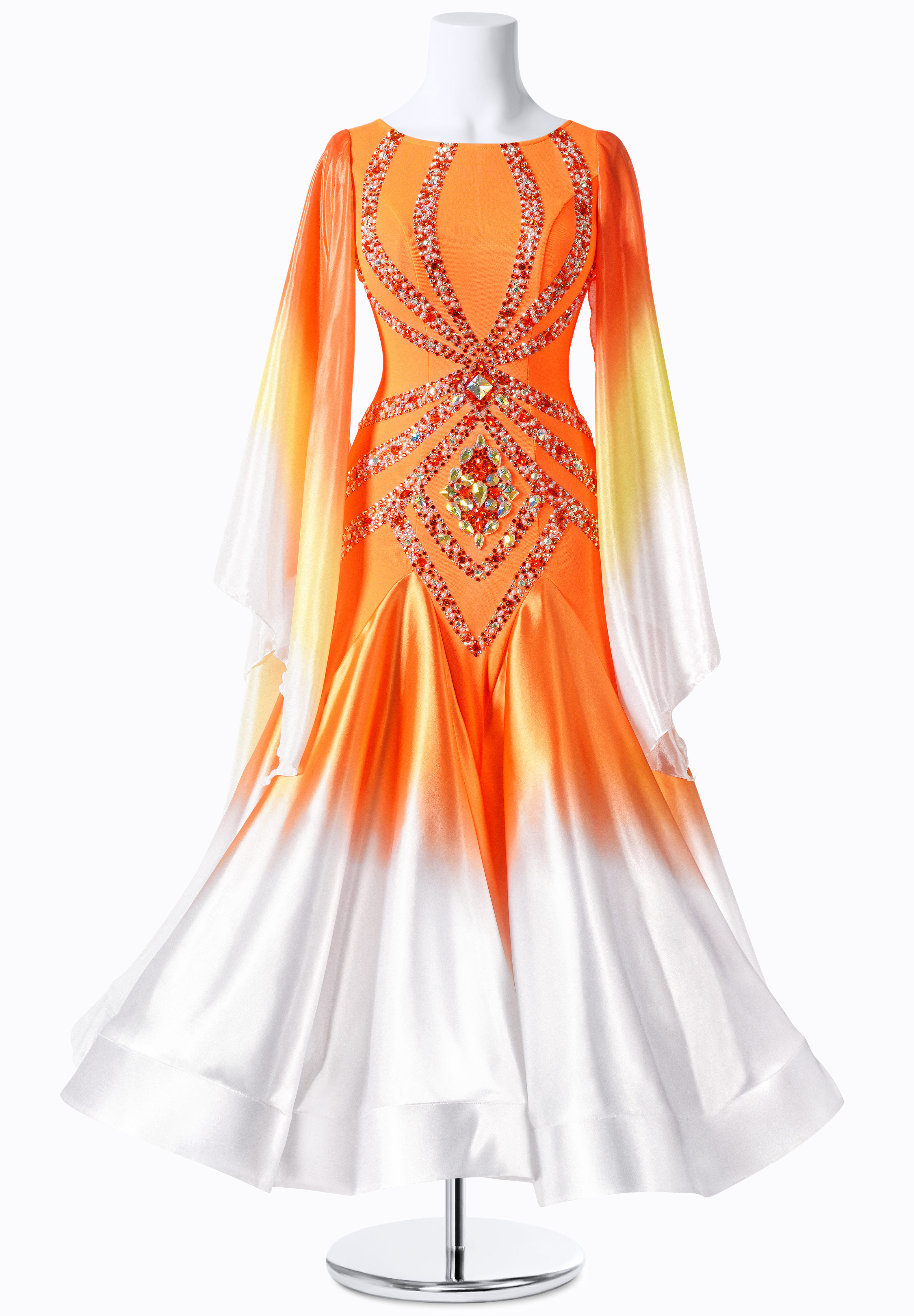 Ombre Sunglow Ballroom Smooth Gown MF-B0046