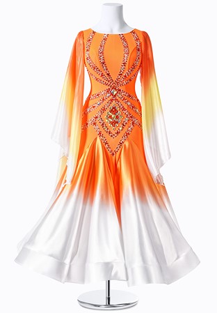 Ombre Sunglow Ballroom Smooth Gown MFB0046