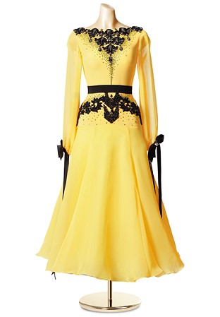Luxurious Bow Ballroom Dance Gown PCWB19125