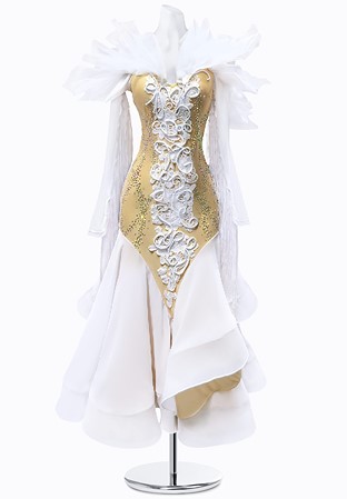 Ornate Lace Ballroom Gown AM-B3353