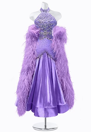 Satin Lilac Ballroom Gown PR-B250007