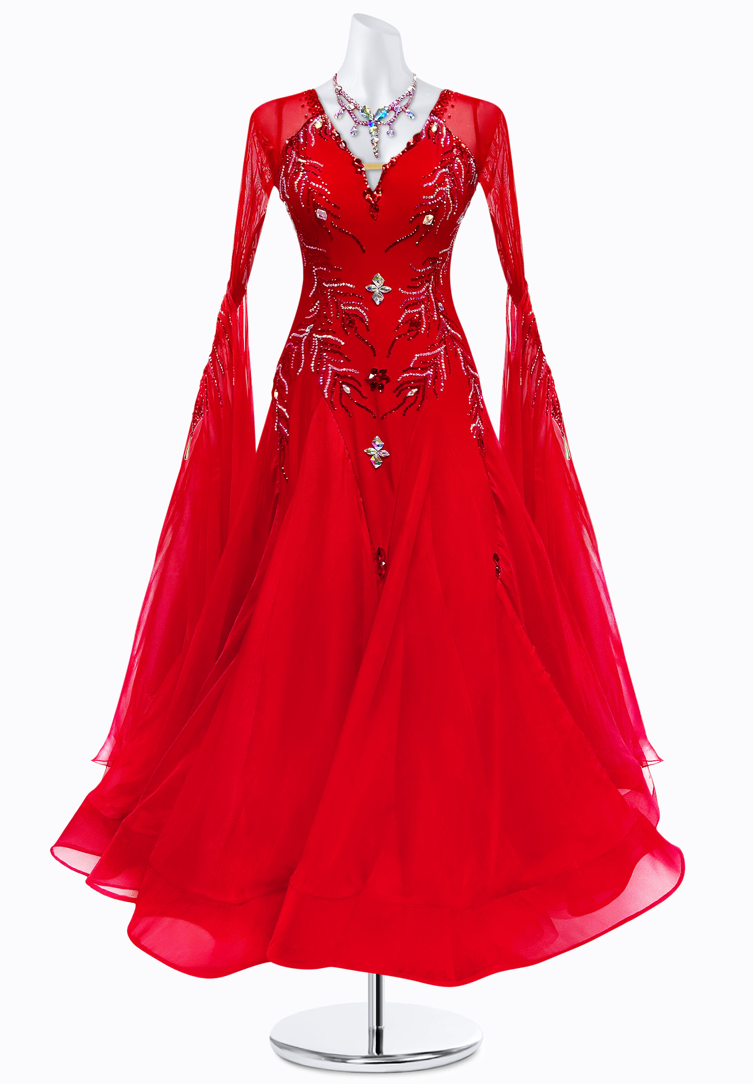 Enchanted Crimson Ballroom Gown PR-B250021