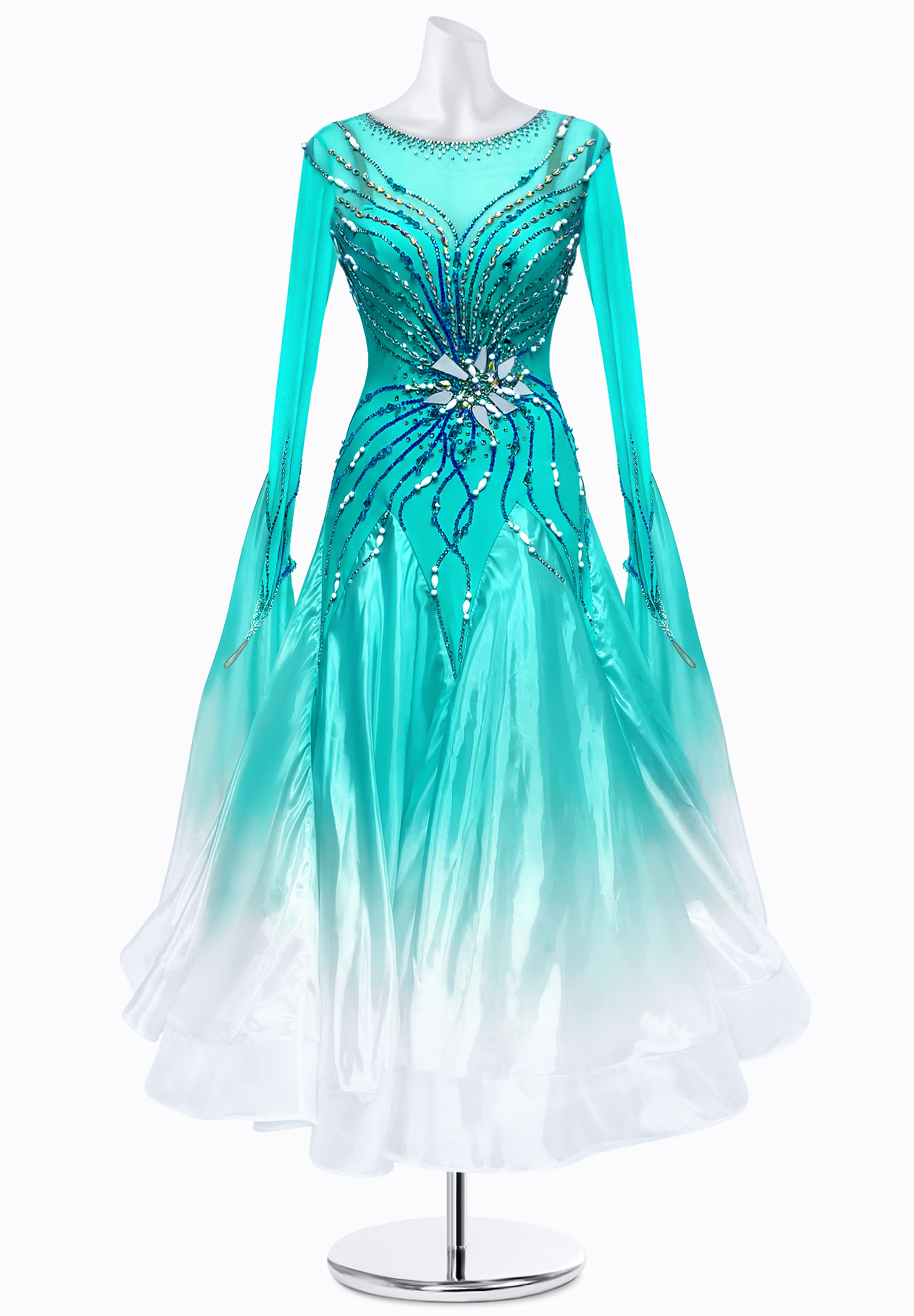 Lagoon Whisper Ballroom Gown PR-B250046