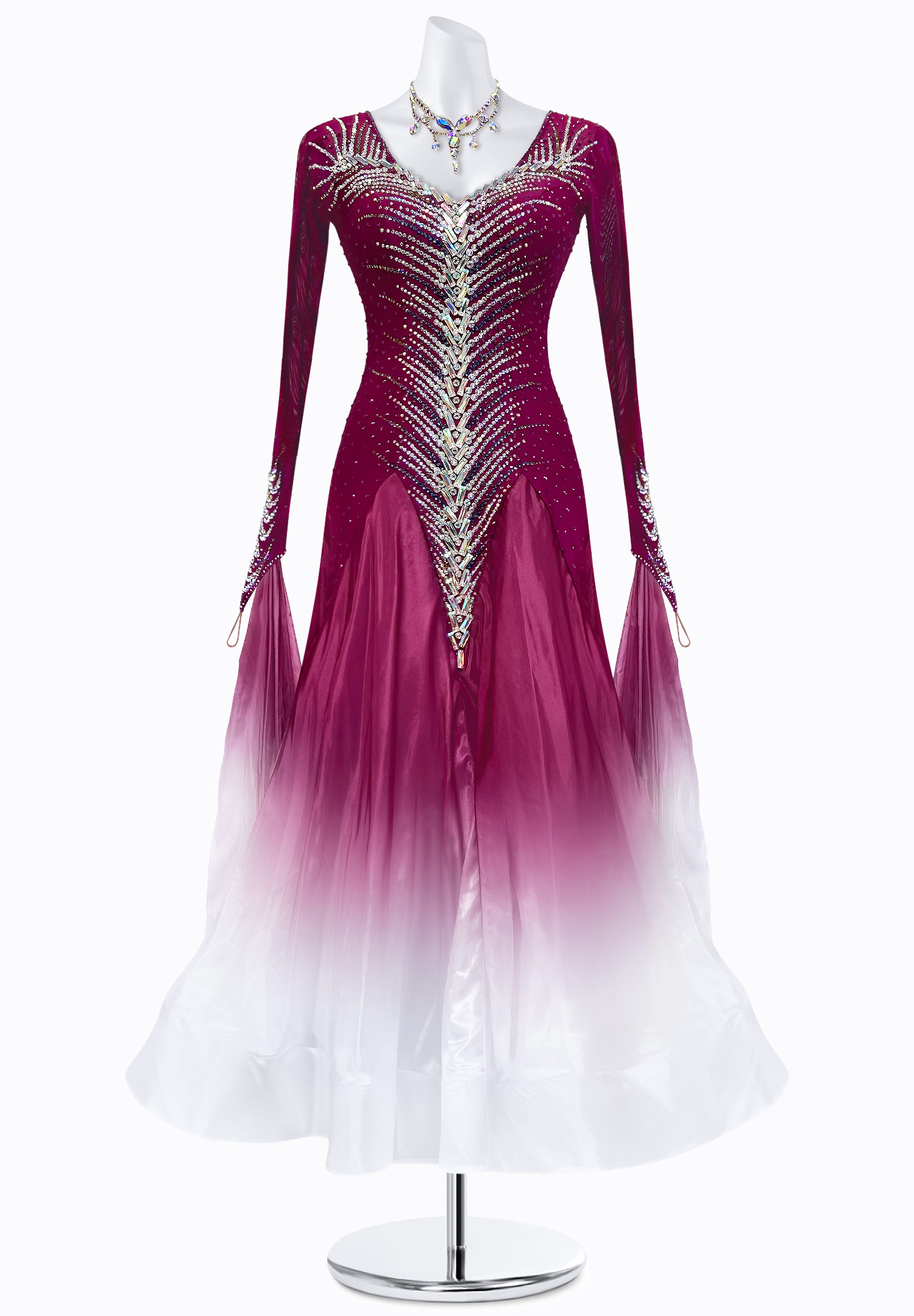 Merlot Whisper Ballroom Gown PR-B250064