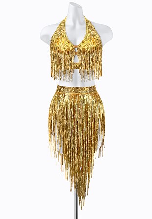 Golden Rhythm Latin Dress PR-L250010