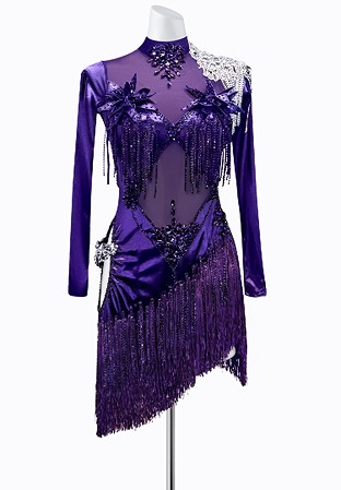 Violet Bloom Latin Dress PR-L250023