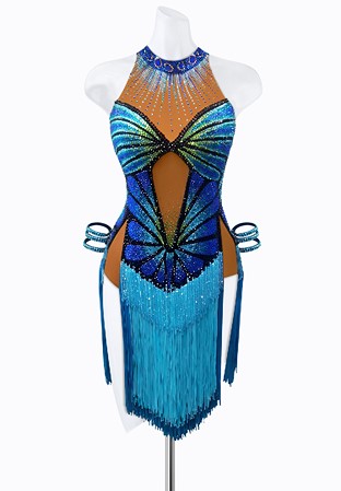 Pacific Butterfly Latin Dress AM-L3678