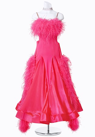 Paradise Feather Ballroom Gown MFB0238