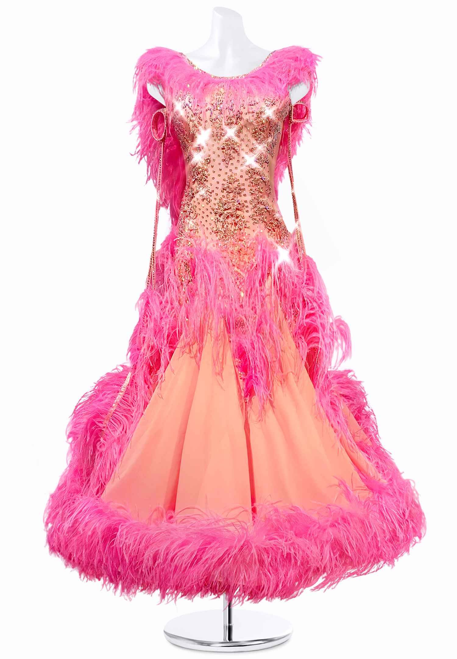 Paradise Feather Ballroom Gown PR-B210025