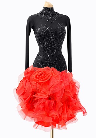 Paradise Frill Latin Dress ADL2933