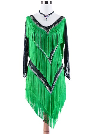 Passionate Multi Fringe Latin Dress VN-L5313