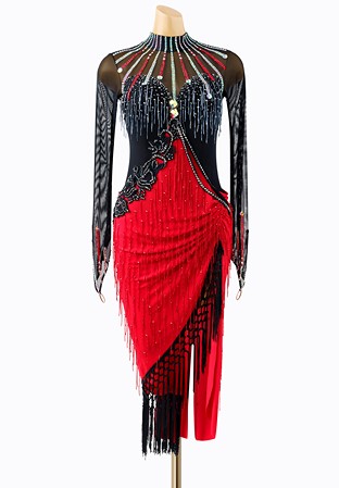 Passionate fringe Latin dress PCDSR23201