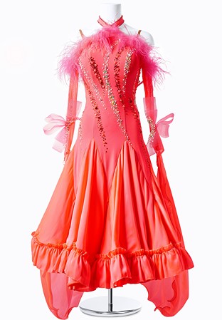 Peachy Fantasy Voluminous Ballroom Dress MFB0028