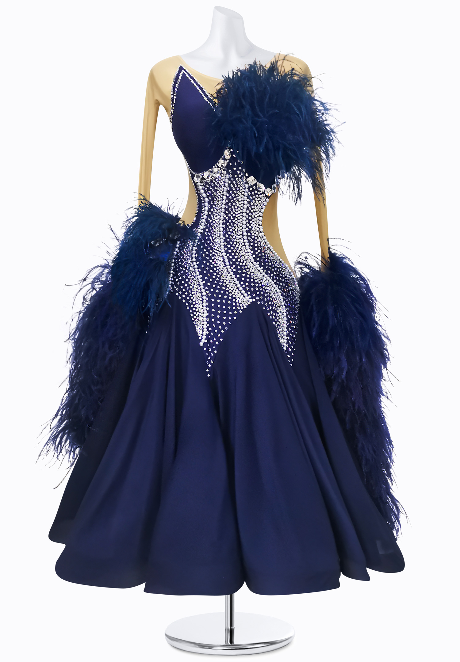 Pearl Wave Ballroom Gown AM-B3315