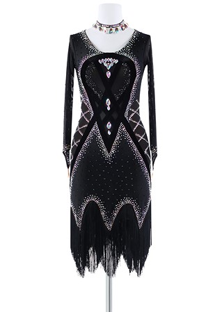 Phantom Fringe Latin Dress NZR23225